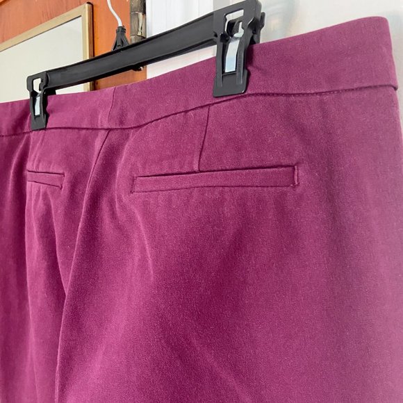 crosby. Skinny Stretch Trouser in Berry Purple [12] - Picture 6 of 6